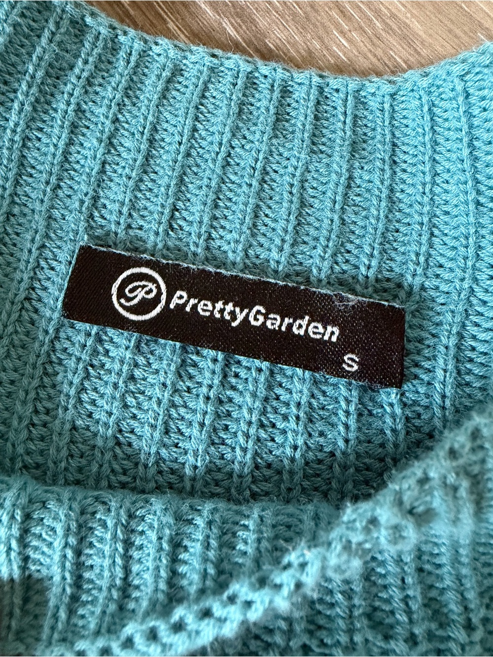 PrettyGarden Teal Knit Sleeveless Sweater Top - Picture 3 of 9